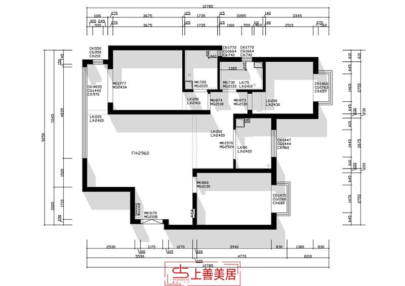 富貴城118平現(xiàn)代風(fēng)格裝修效果圖