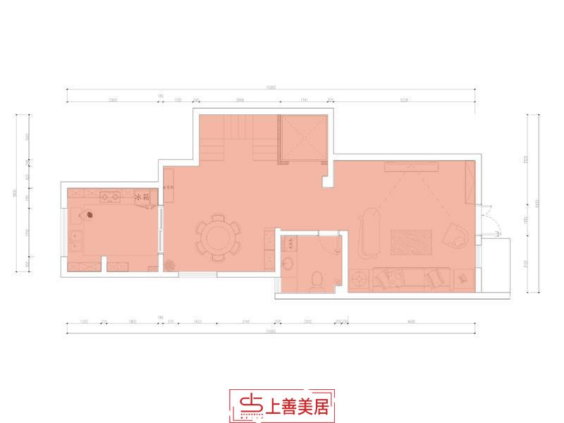 鑫界王府200平裝修效果圖