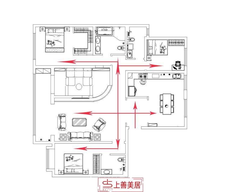 融創(chuàng)中心180㎡裝修效果圖