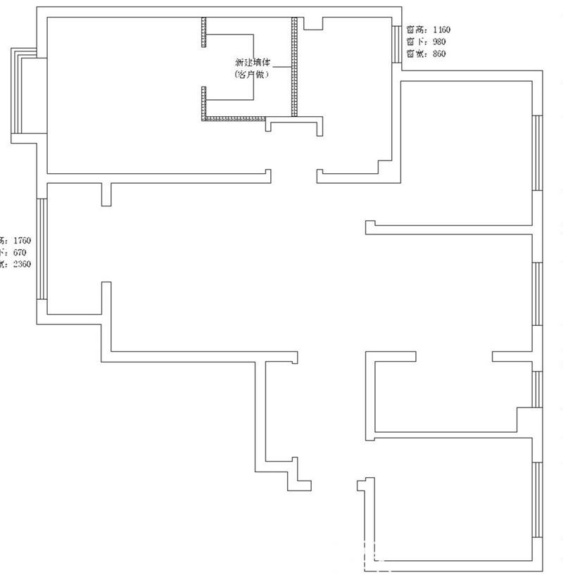 翠屏龍?jiān)?40m2裝修效果圖案例